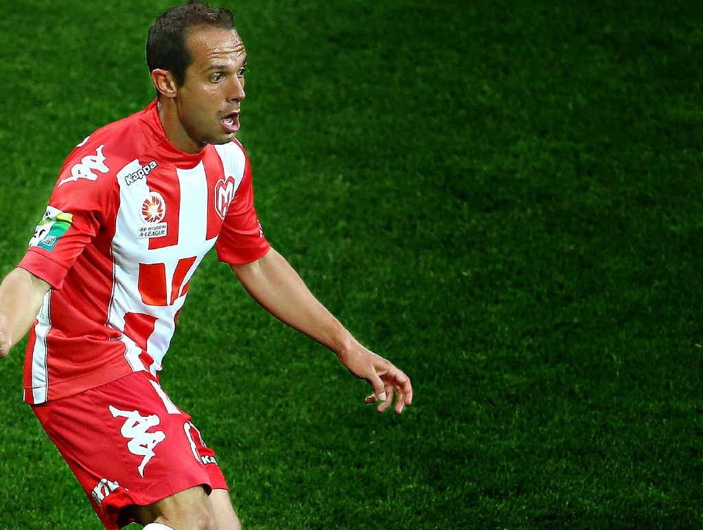 GOOD SHAPE: Massimo Murdocca controls the ball for the Heart during the side’s last clash with the Wanderers in round five this season. GOOD SHAPE: Massimo Murdocca controls the ball for the Heart during the side’s last clash with the Wanderers in round five this season.